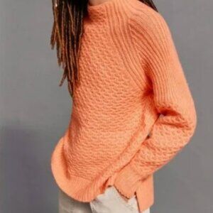 Anthropologie Bia Mock Neck Tunic Sweater